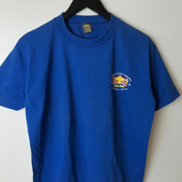 80s Vintage Jerzees By Russell National Scout Jamboree T Shirt USA 1985 Medium M - Picture 16 of 16